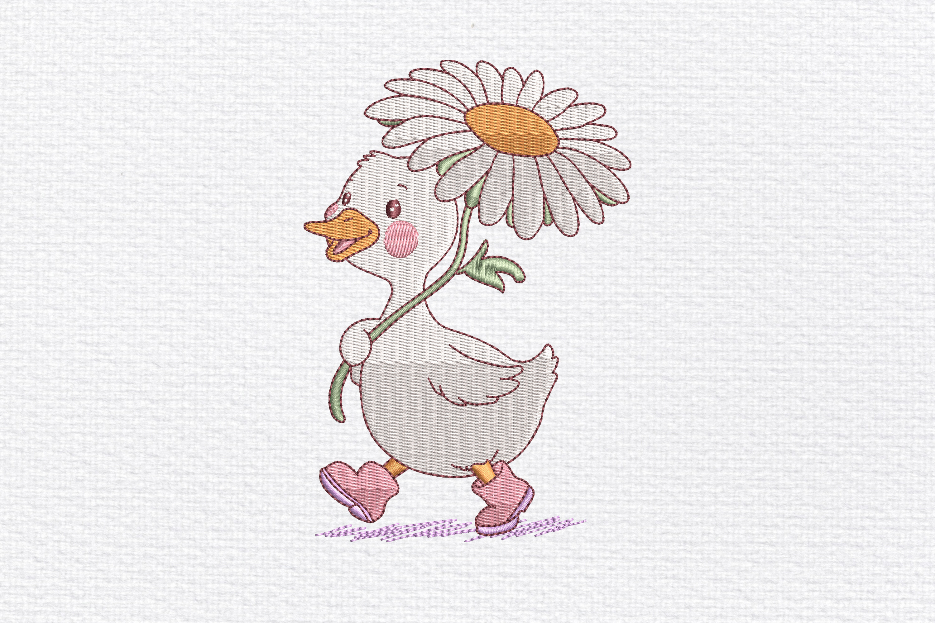 Happy Duck with Daisy
