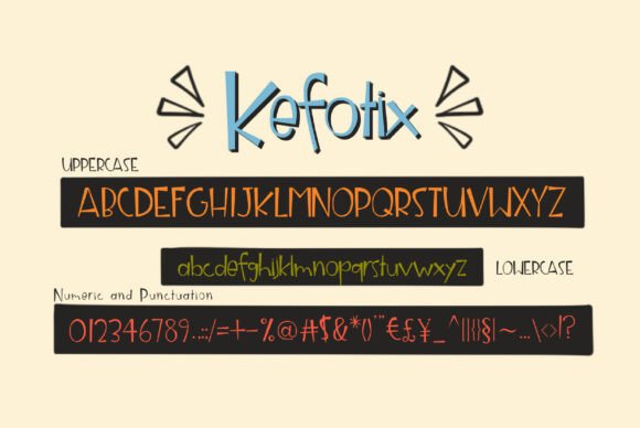 Kefotix Font PNG with transparent background - Preview 5