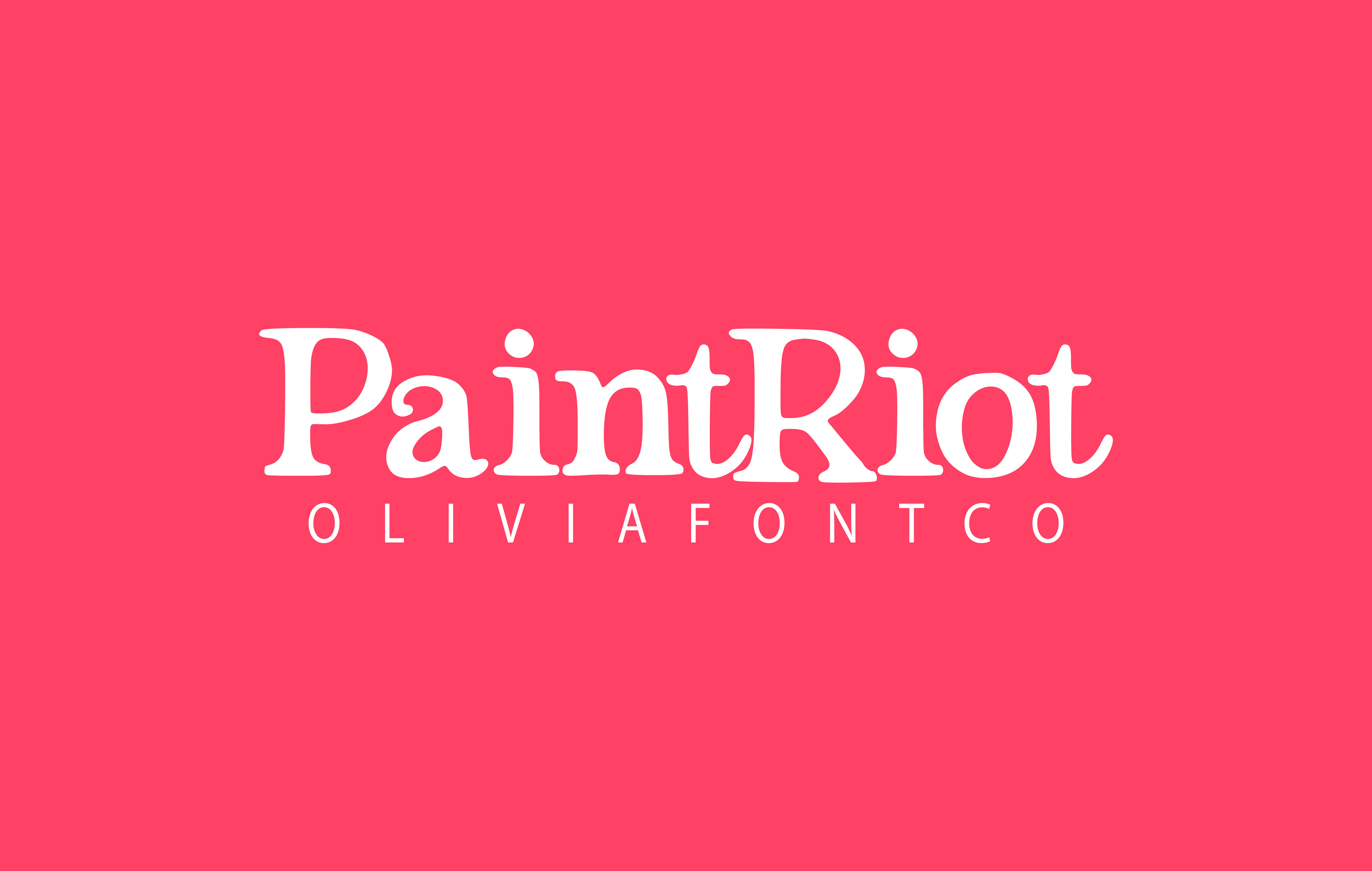 Paint Riot Paintriot Font by OliviaFontCo · Creative Fabrica