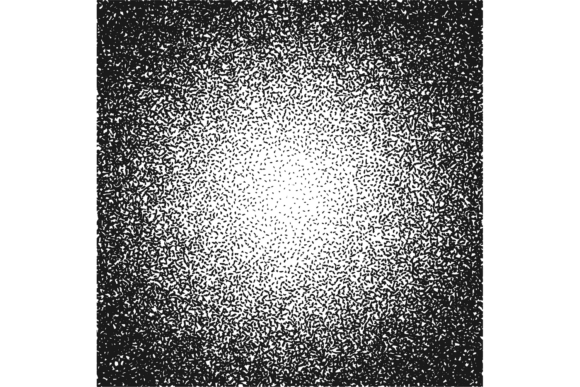 Radial Noise Gradient. Grungy Dot Patter
