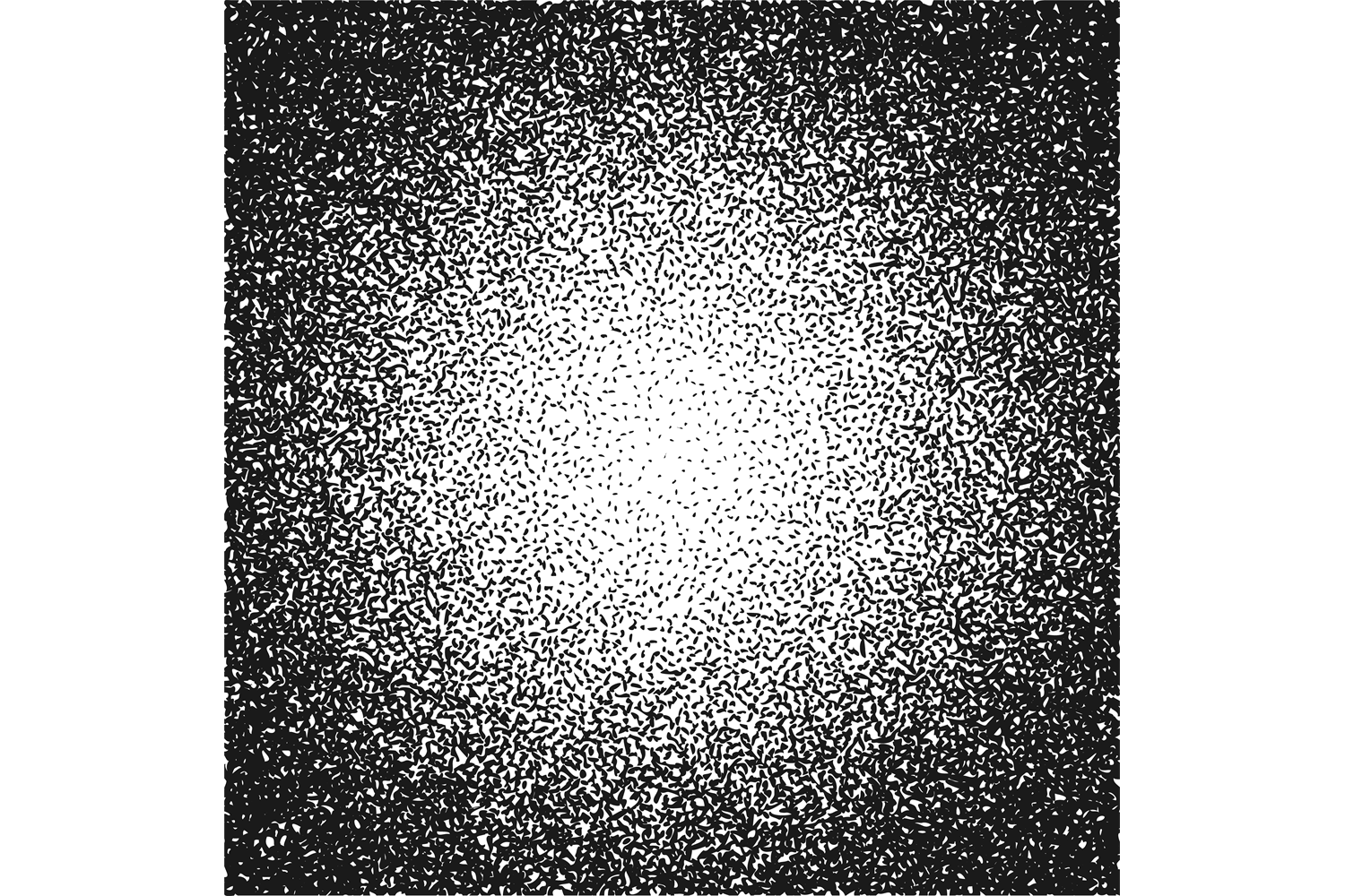 Radial Noise Gradient. Grungy Dot Patter