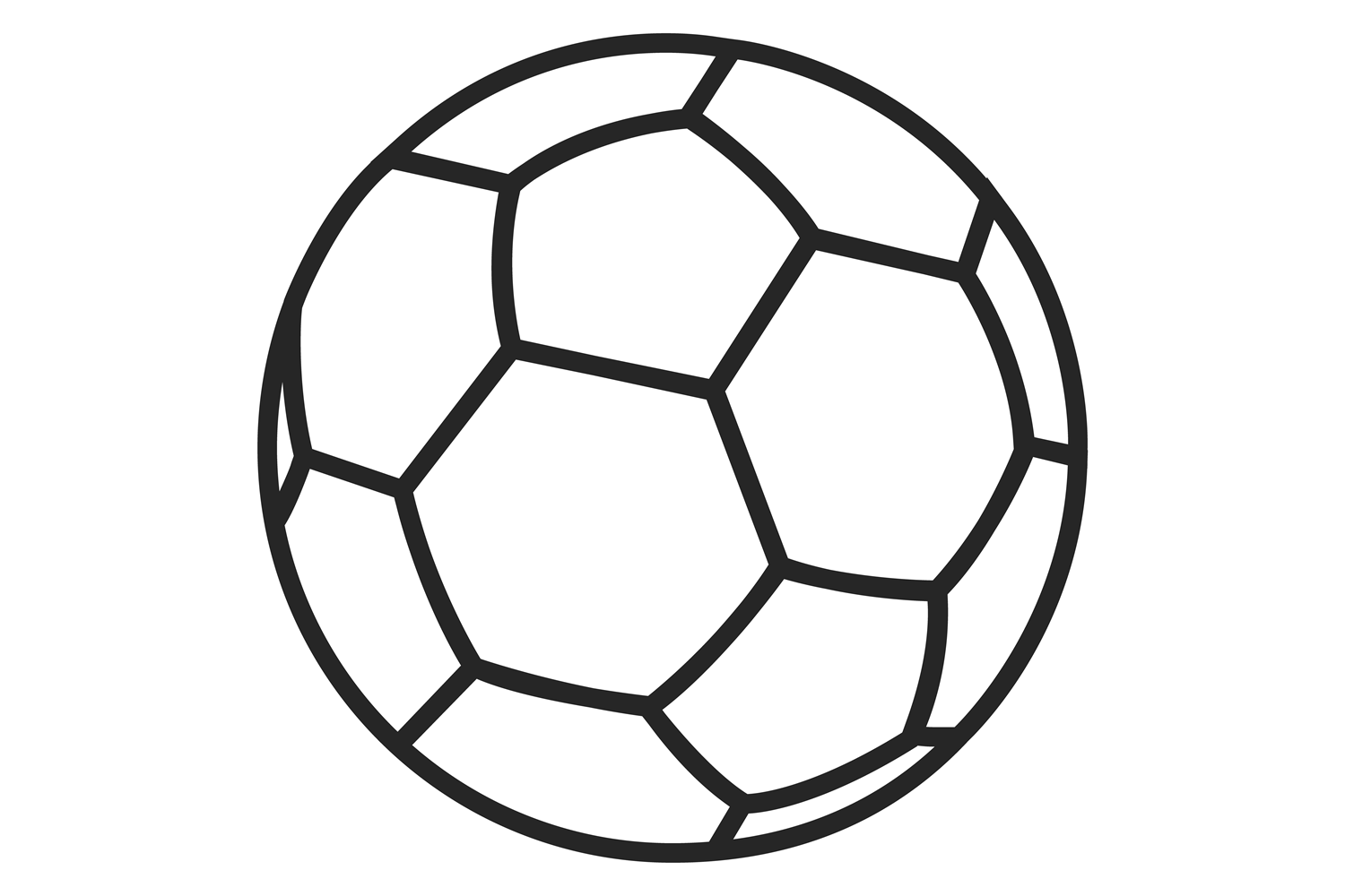 Soccer Line Icon. Football Ball Game Sym Graphic by microvectorone ...