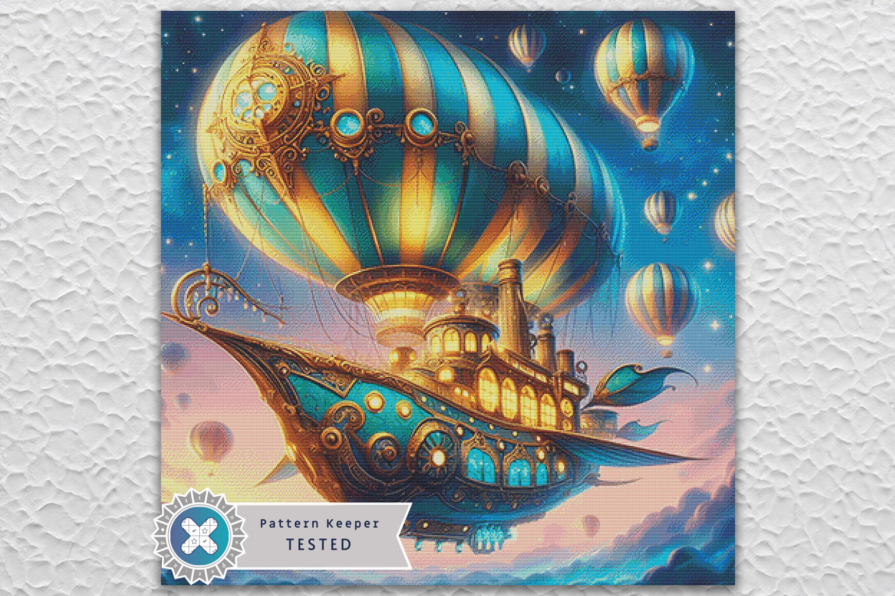 Steampunk Cross Stitch Pattern PDF