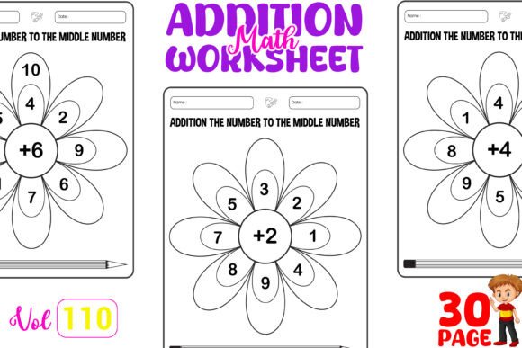 Addition Math Worksheets for Practice Graphic by Self Graphics House ...