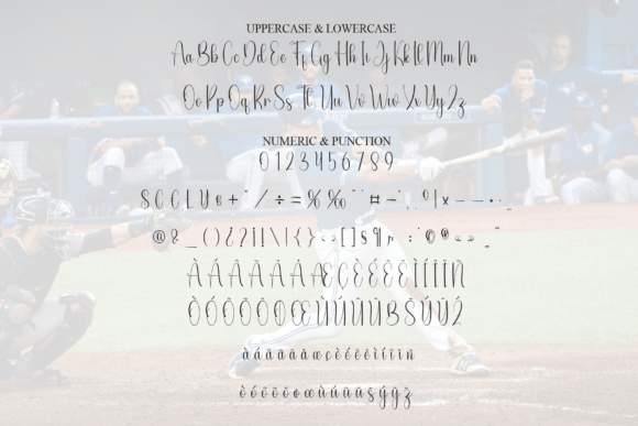 Baseball Font - Preview 6