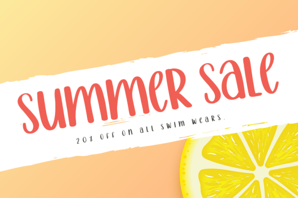 Beach Summer Font - Preview 4