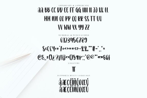 Brush Alphabet Font - Preview 5