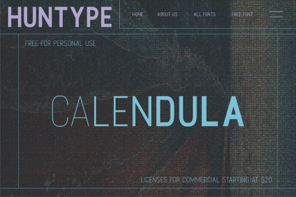 Calendula Font - Preview 1