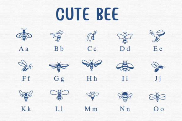 Cute Bee Font - Preview 1