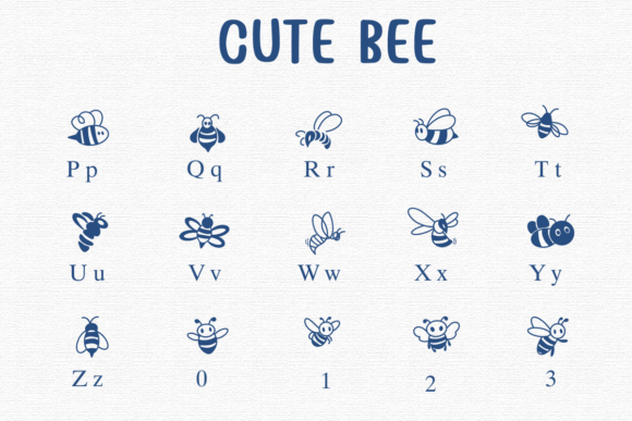 Cute Bee Font - Preview 2
