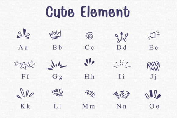 Cute Element Font - Preview 1