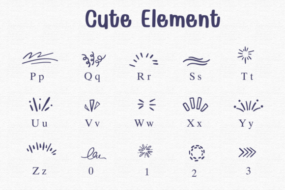 Cute Element Font - Preview 2