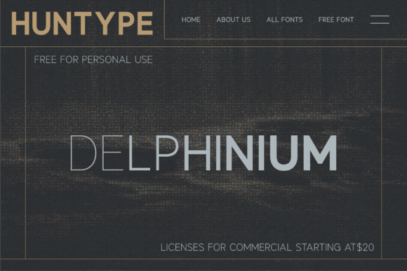 Delphinium Font - Preview 1