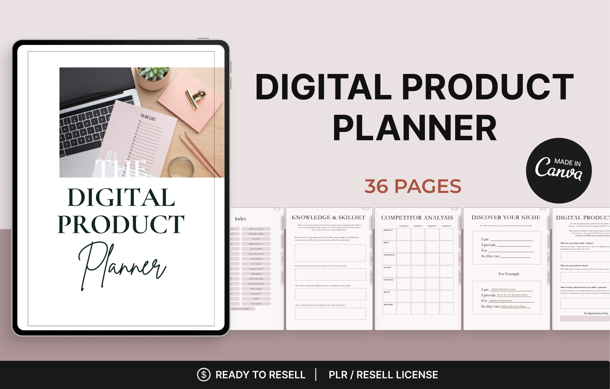 Digital Product Planner Canva