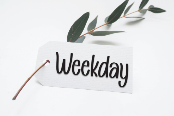 February Spring Font PNG with transparent background - Preview 4