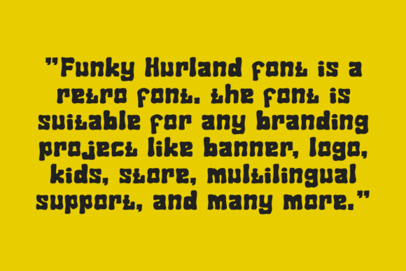 Funky Hurland Font - Preview 4