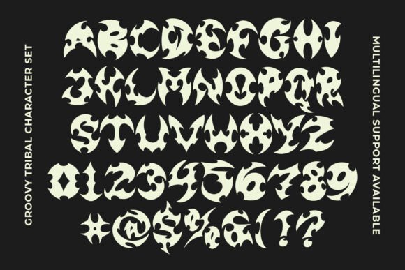 Groovy Tribal Font - Preview 5