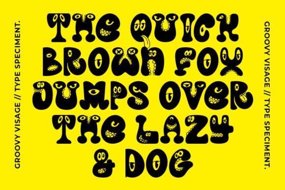Groovy Visage Font - Preview 1