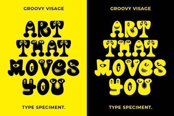 Groovy Visage Font - Preview 5