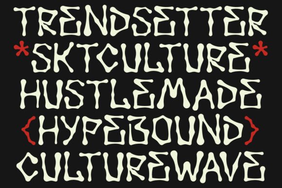 Groovy Zodiac Font PNG with transparent background - Preview 3