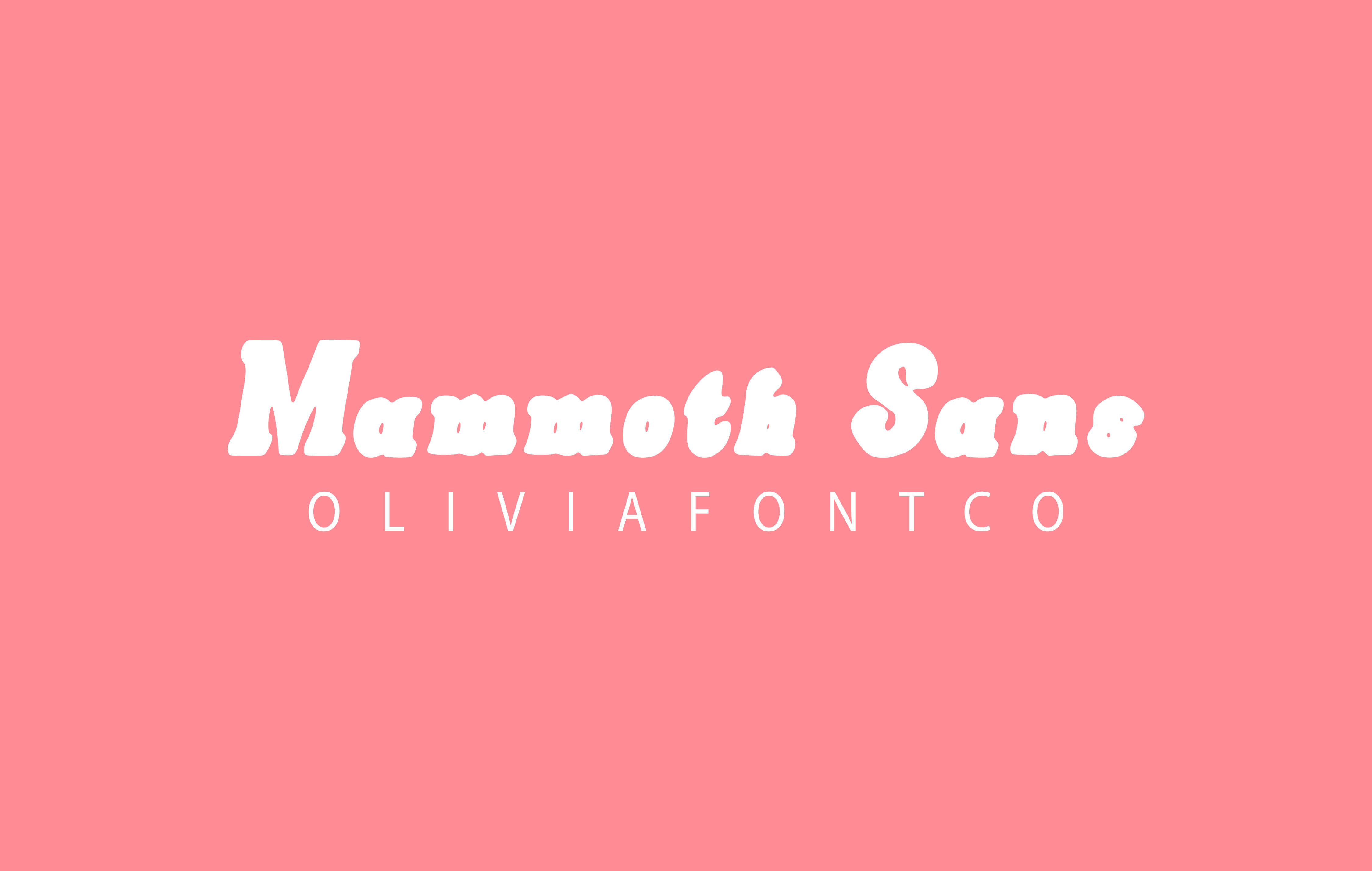 Mammoth Sans preview heavy sans