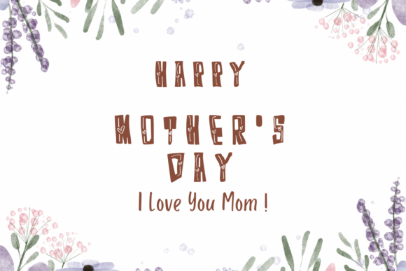 Mom Love Font PNG with transparent background - Preview 5