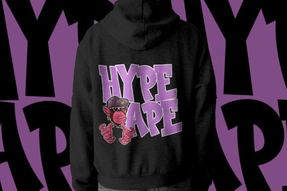 Monkey Graffiti Font PNG with transparent background - Preview 3