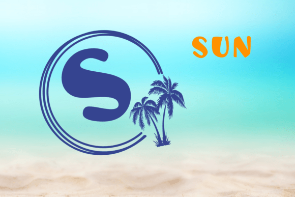 Monogram Summer Font PNG with transparent background - Preview 2