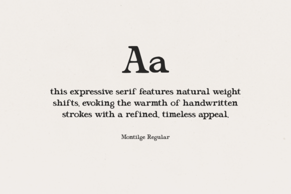 Montilge Font PNG with transparent background - Preview 1