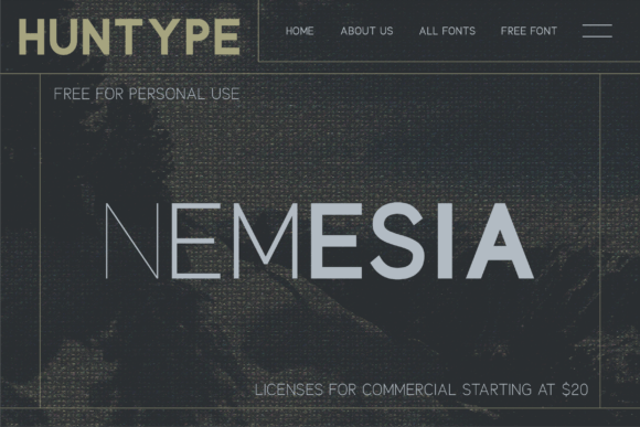 Nemesia Font PNG with transparent background - Preview 1