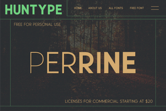 Perrine Font PNG with transparent background - Preview 1