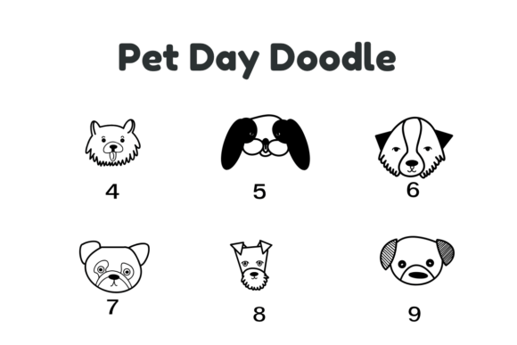 Pet Day Doodle Font PNG with transparent background - Preview 6