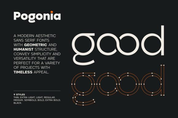 Pogonia Font PNG with transparent background - Preview 3