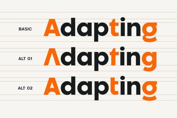Pogonia Font PNG with transparent background - Preview 4