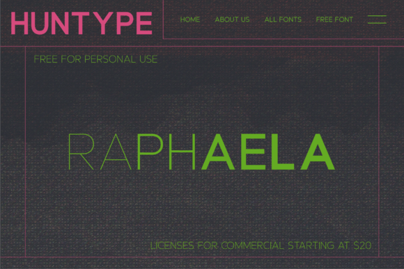 Raphaela Font PNG with transparent background - Preview 1