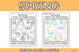 Spring Syllables Counting Activities Graphic by METINEE ART WORK ...