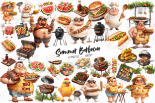 Summer Barbecue Day Clipart Graphic by Markicha Art · Creative Fabrica