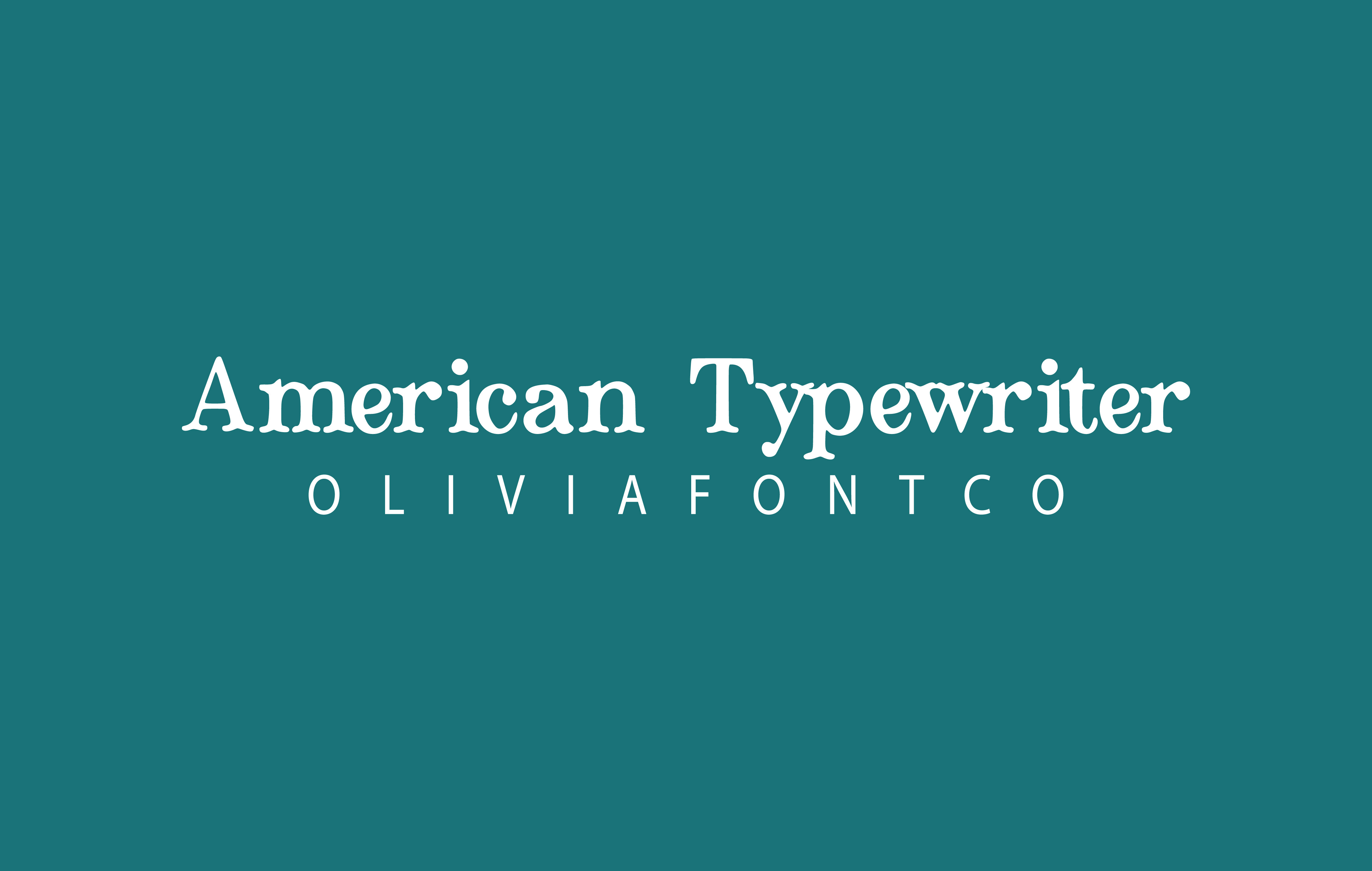 American Typewriter Font by OliviaFontCo preview
