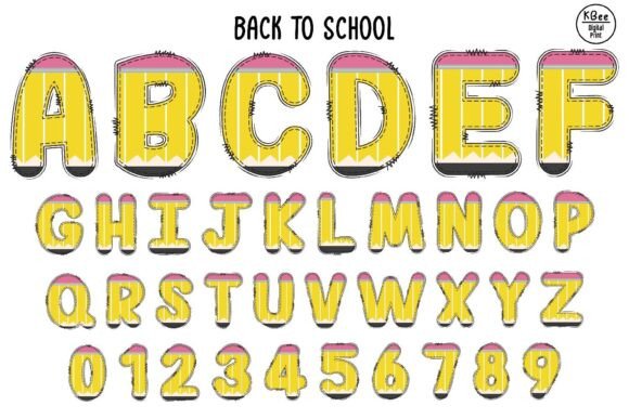 Back to School Doodle Font - Preview 1