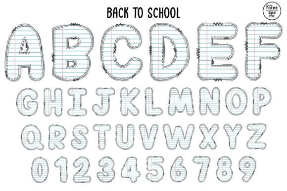 Back to School Doodle Font - Preview 2
