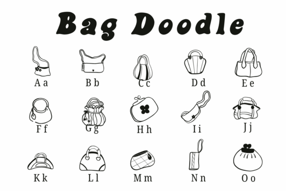 Bag Doodle Font - Preview 1
