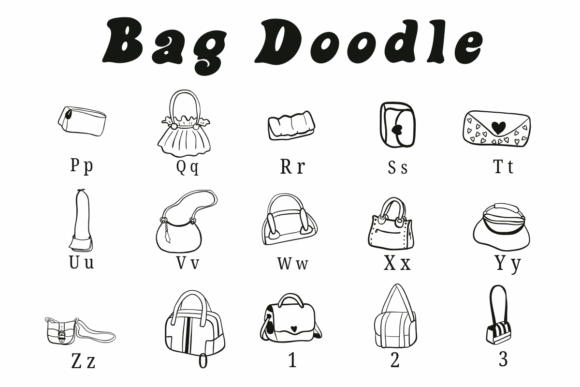 Bag Doodle Font - Preview 2