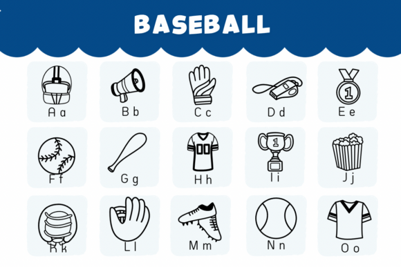 Baseball Font - Preview 1
