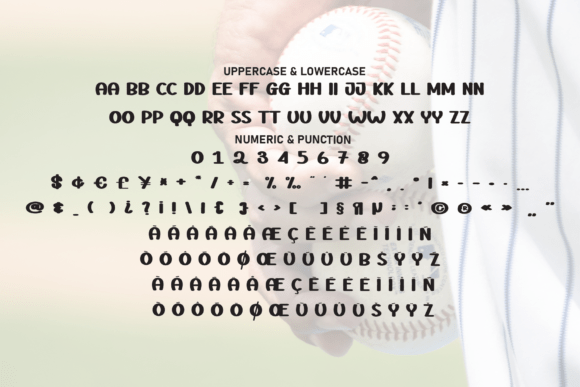 Baseball Font - Preview 6