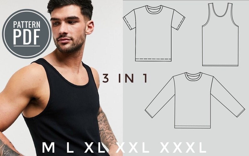 Basic Men Pattern 3 in 1