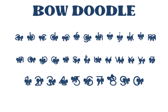 Bow Doodle Font - Preview 2