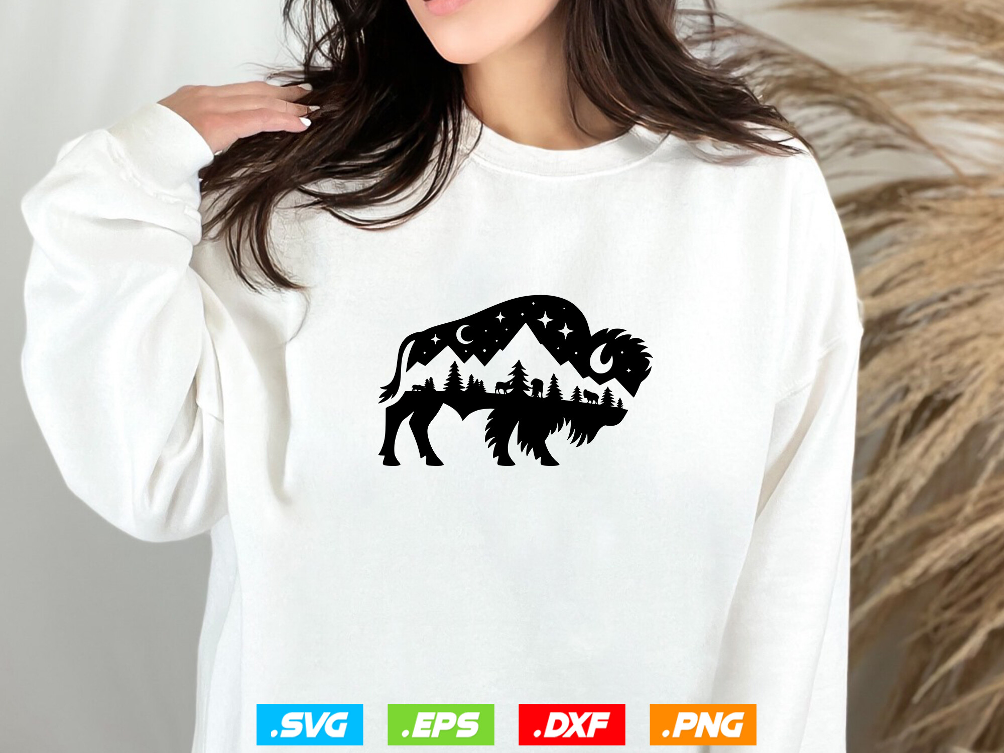 Buffalo Svg File, Bison Svg, Buffalo Graphic by @ripongrafix471 ...