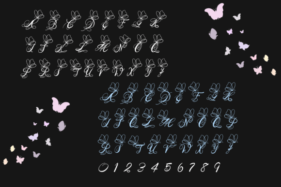 Butterfly Font - Preview 1