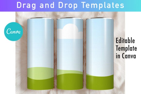 Canva Tumbler Drag and Drop Mockup