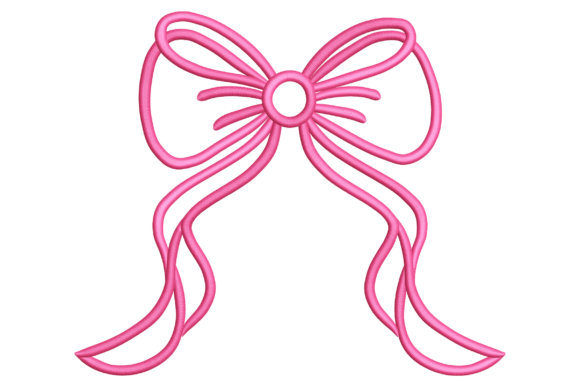 Chic Pink Ribbon Bow